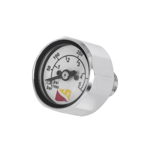 [RG2750BAR/PSI] SPG - SMALL BUTTON GAUGE BAR/PSI COMBO - 1" FACE 