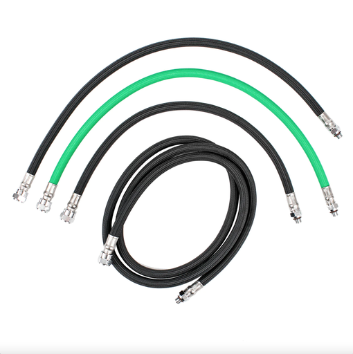 [HBLP24] HOSE BRAIDED - REGULATOR - 24" LP BLACK